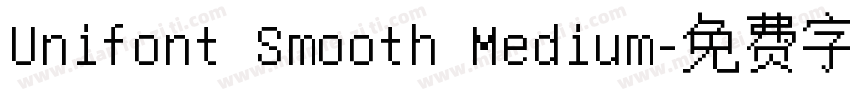 Unifont Smooth Medium字体转换